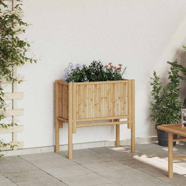 Hævet bed Brun 70 x 35 x 70 cm Bambus