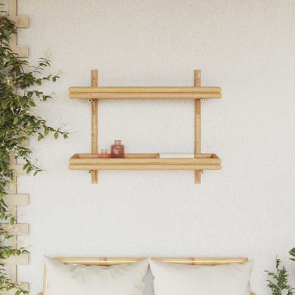 Væghylde Vægmonteret Brun 75 x 26 x 60 cm Bambus