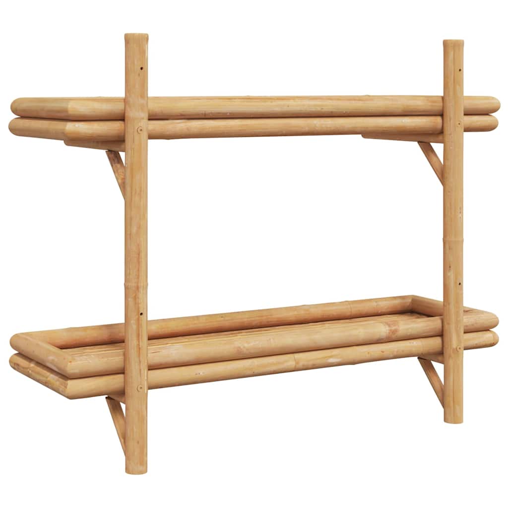 Væghylde med hylde Vægmonteret Brun 75 x 26 x 60 cm Bambus