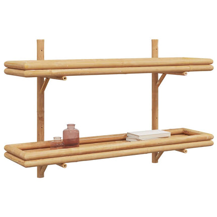 Væghylde Vægmonteret Brun 100 x 26 x 60 cm Bambus