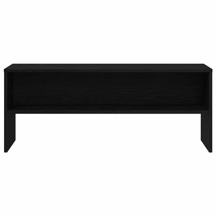 tv-bord 100x40x40 cm konstrueret træ sort egetræsfarve