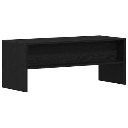 tv-bord 100x40x40 cm konstrueret træ sort egetræsfarve