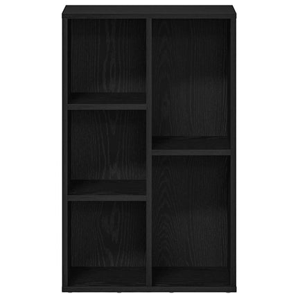 bogreol 50x25x80 cm konstrueret træ sort-eg