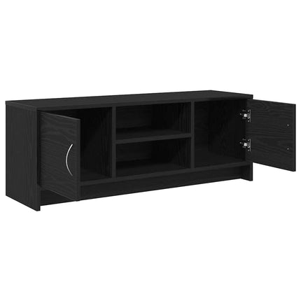 tv-bord 102x30x37,5 cm konstrueret træ sort egetræsfarve