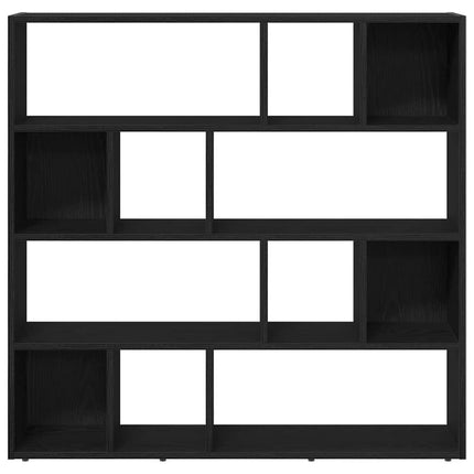 bogreol/rumdeler 105x24x102 cm sort egetræsfarve