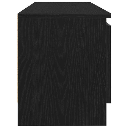 tv-bord 102x30x36 cm konstrueret træ sort egetræsfarve