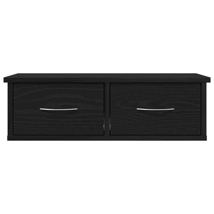 Vægskab Vægmonteret Sort eg 60 x 26 x 18,5 cm Konstrueret træ