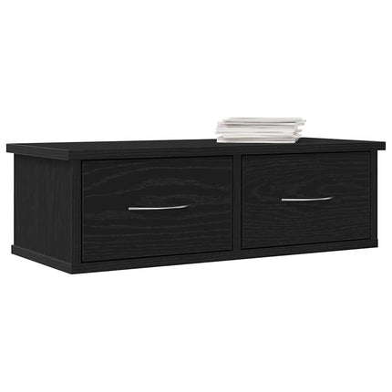 Vægskab Vægmonteret Sort eg 60 x 26 x 18,5 cm Konstrueret træ