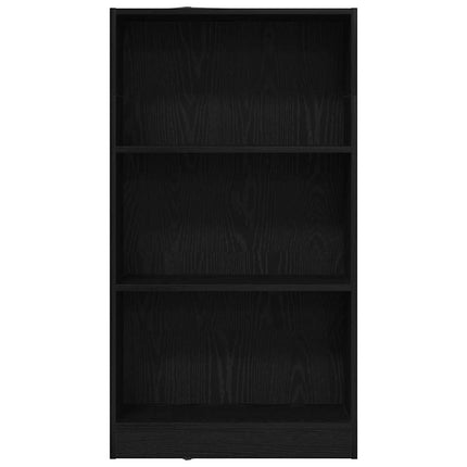 bogreol 60x24x109 cm konstrueret træ sort egetræsfarve
