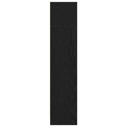 bogreol 60x24x109 cm konstrueret træ sort egetræsfarve