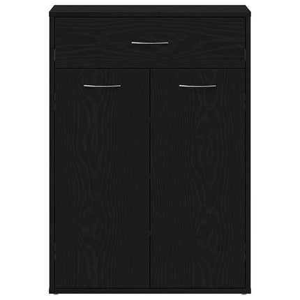 Skostativ 60 x 35 x 84 cm Konstrueret træ Sort eg