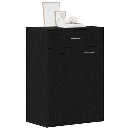 Skostativ 60 x 35 x 84 cm Konstrueret træ Sort eg