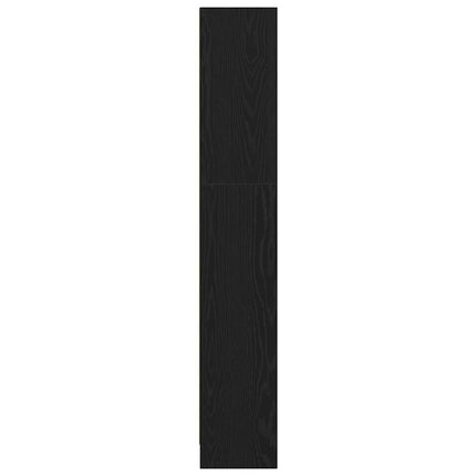 Bogreol Sort eg 60 x 24 x 143 cm Konstrueret træ