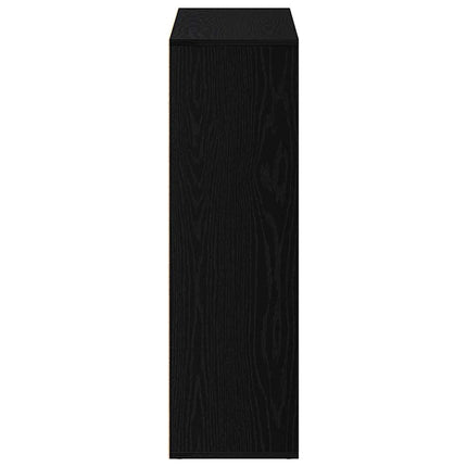 bogskab sort egetræ 98x29x97,5 cm konstrueret træ