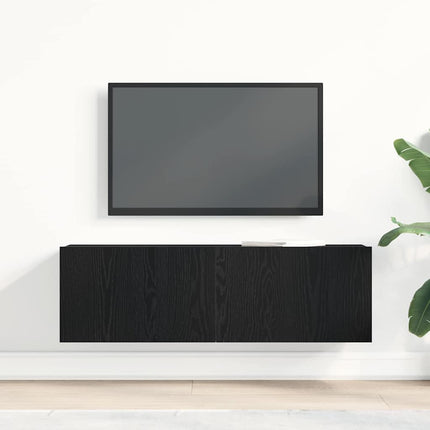 TV-skab 100 x 30 x 30 cm Sort eg Konstrueret træ