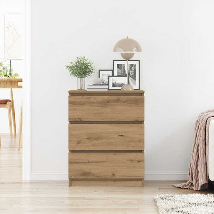 skænk 60x35x76 cm konstrueret træ kunsteg