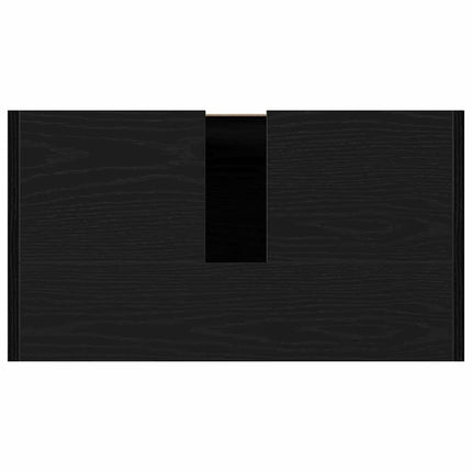 Badeværelsesskab Sort eg 60 x 33 x 60 cm Konstrueret træ