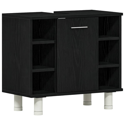 Badeværelsesskab Sort eg 60 x 32 x 54 cm Konstrueret træ