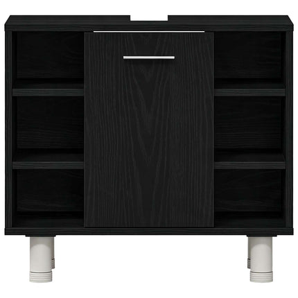 Badeværelsesskab Sort eg 60 x 32 x 54 cm Konstrueret træ