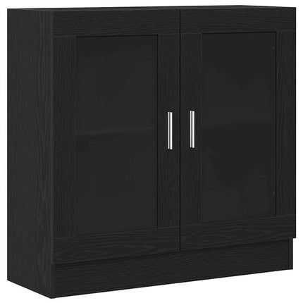 Bogskab 4 niveauer 82,5 x 30,5 x 80 cm Konstrueret træ Sort eg