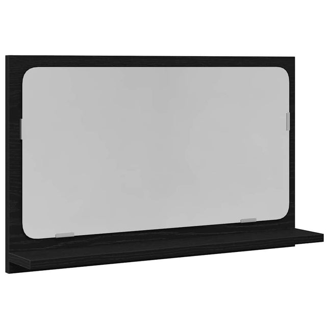 Spejlhylde Sort eg 60 x 10,5 x 37 cm Konstrueret træ
