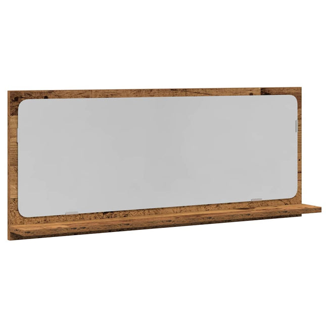 Spejlhylde Gammelt træ 90 x 10,5 x 37 cm Konstrueret træ