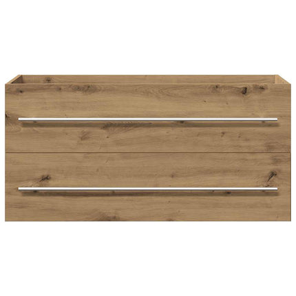 underskab til håndvask 100x38,5x48 cm konstrueret træ kunsteg