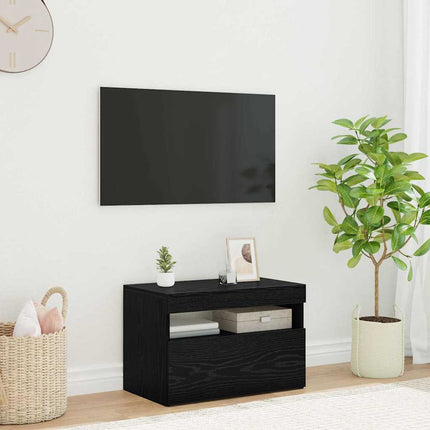 TV-skab 60 x 35 x 40 cm Sort eg Konstrueret træ