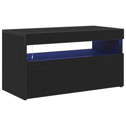 TV-skab 75 x 35 x 40 cm Sort eg Konstrueret træ
