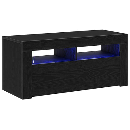 TV-skab Sort eg 90 x 35 x 40 cm Konstrueret træ