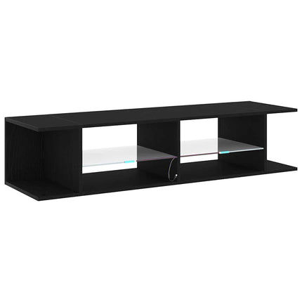 TV-skab 135 x 39 x 30 cm Sort eg Konstrueret træ