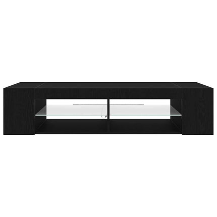 TV-skab 135 x 39 x 30 cm Sort eg Konstrueret træ