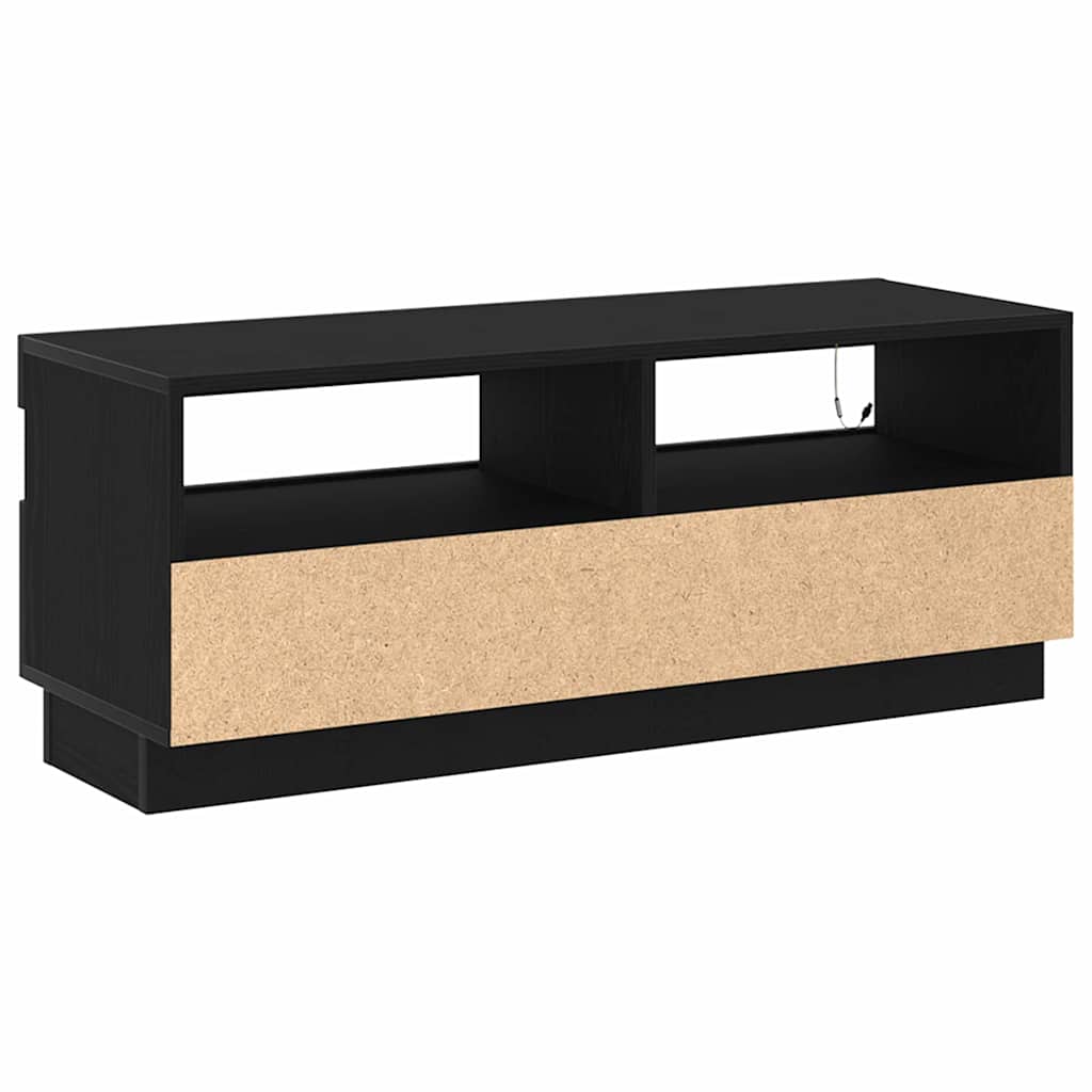 TV-skab Sort eg 100 x 35 x 40 cm Konstrueret træ