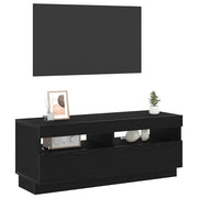 TV-skab Sort eg 100 x 35 x 40 cm Konstrueret træ