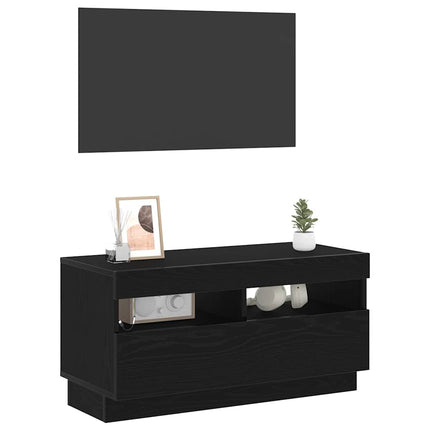 TV-skab Sort eg 80 x 35 x 40 cm Konstrueret træ