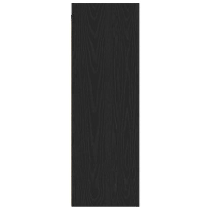Væg TV Skab 30,5 x 30 x 90 cm Sort eg Konstrueret træ