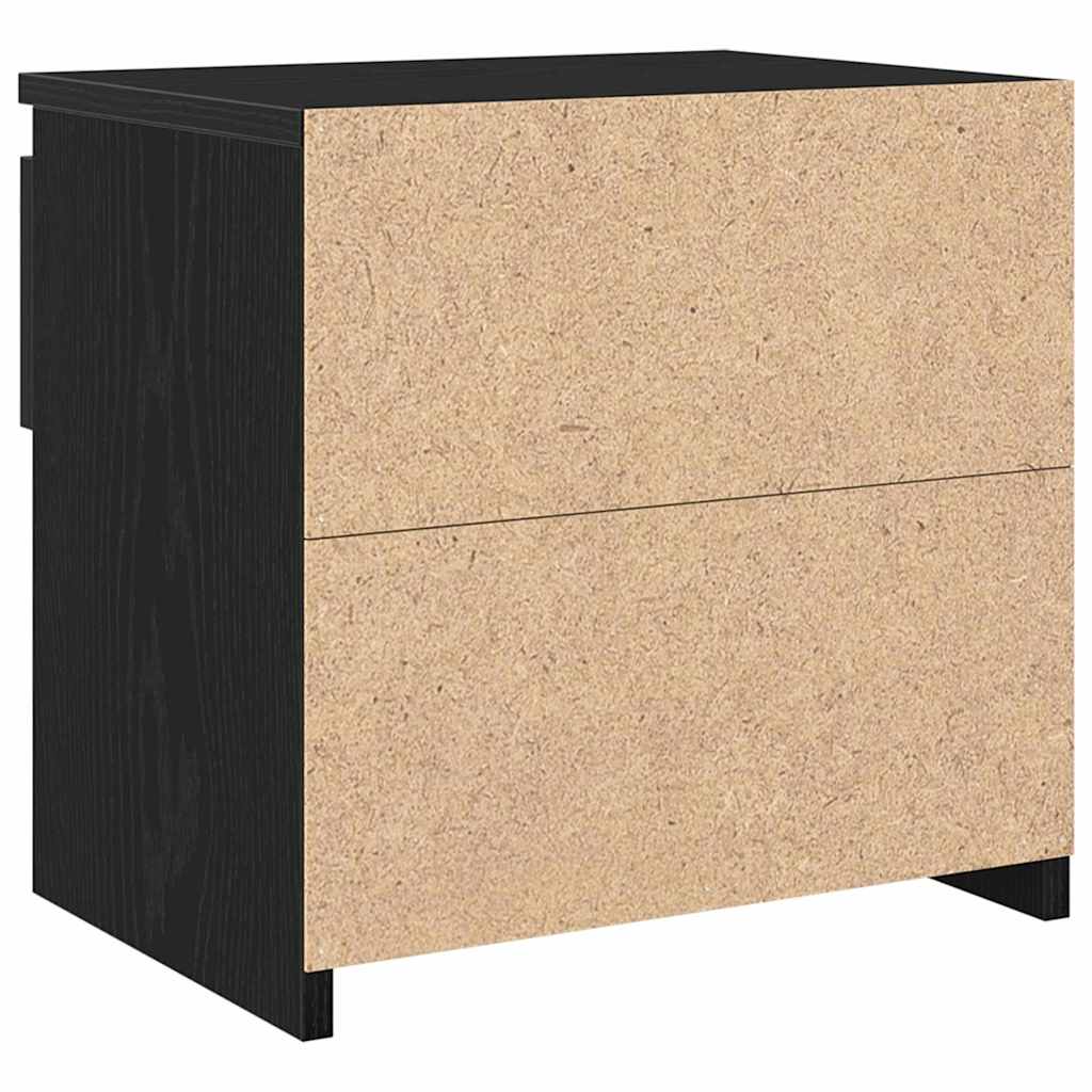 Natskab med skuffe Sort eg 40 x 30 x 39 cm Konstrueret træ