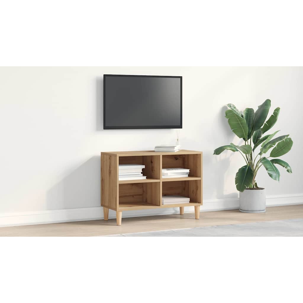TV-skab artisian oak 69,5 x 30 x 50 cm Konstrueret træ