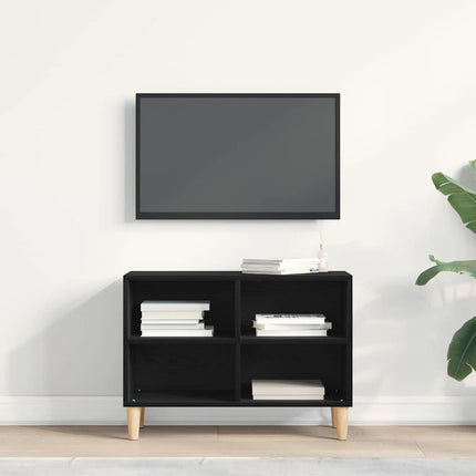 TV-skab 69,5 x 30 x 50 cm Sort eg Konstrueret træ