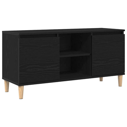 TV-skab 102 x 35 x 50 cm Sort eg Konstrueret træ