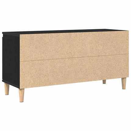 TV-skab 102 x 35 x 50 cm Sort eg Konstrueret træ