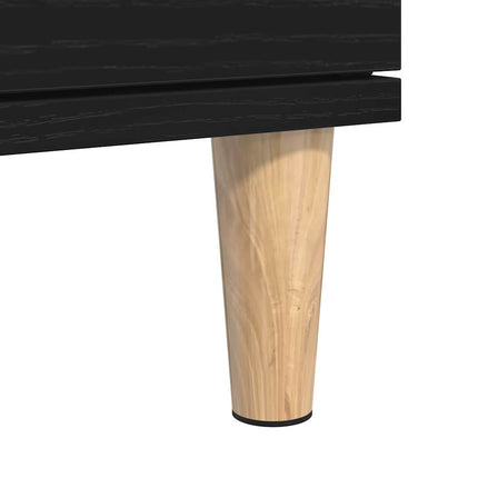 Sideboard med skuffe Sort eg 60 x 35 x 70 cm Konstrueret træ