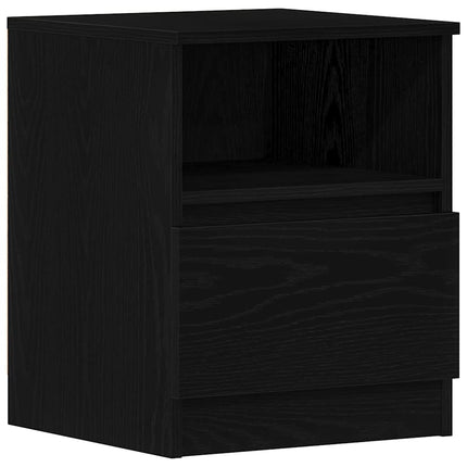 Natskab 2 pcs Sort eg 40 x 40 x 50 cm Konstrueret træ