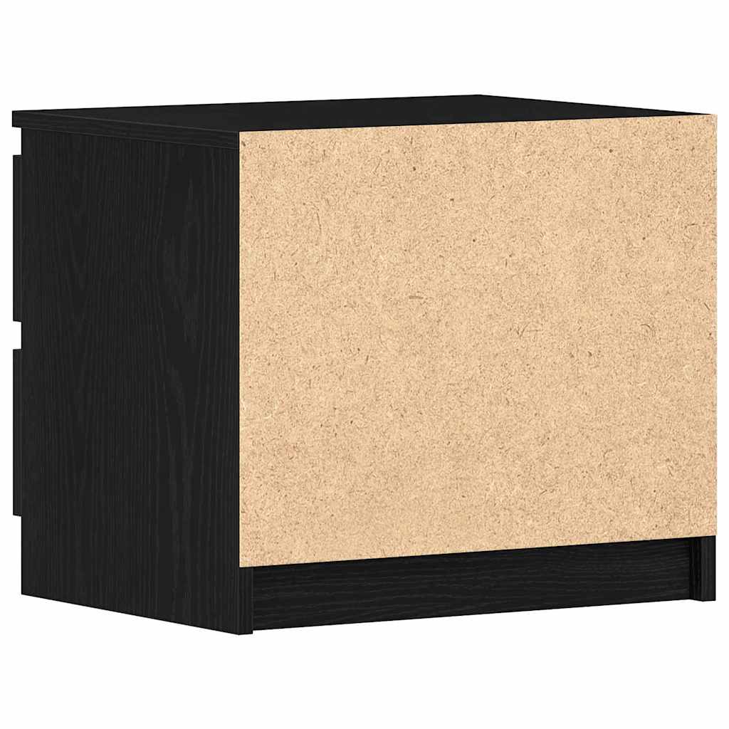 Natskab 2 pcs Sort eg 50 x 40 x 43,5 cm Konstrueret træ