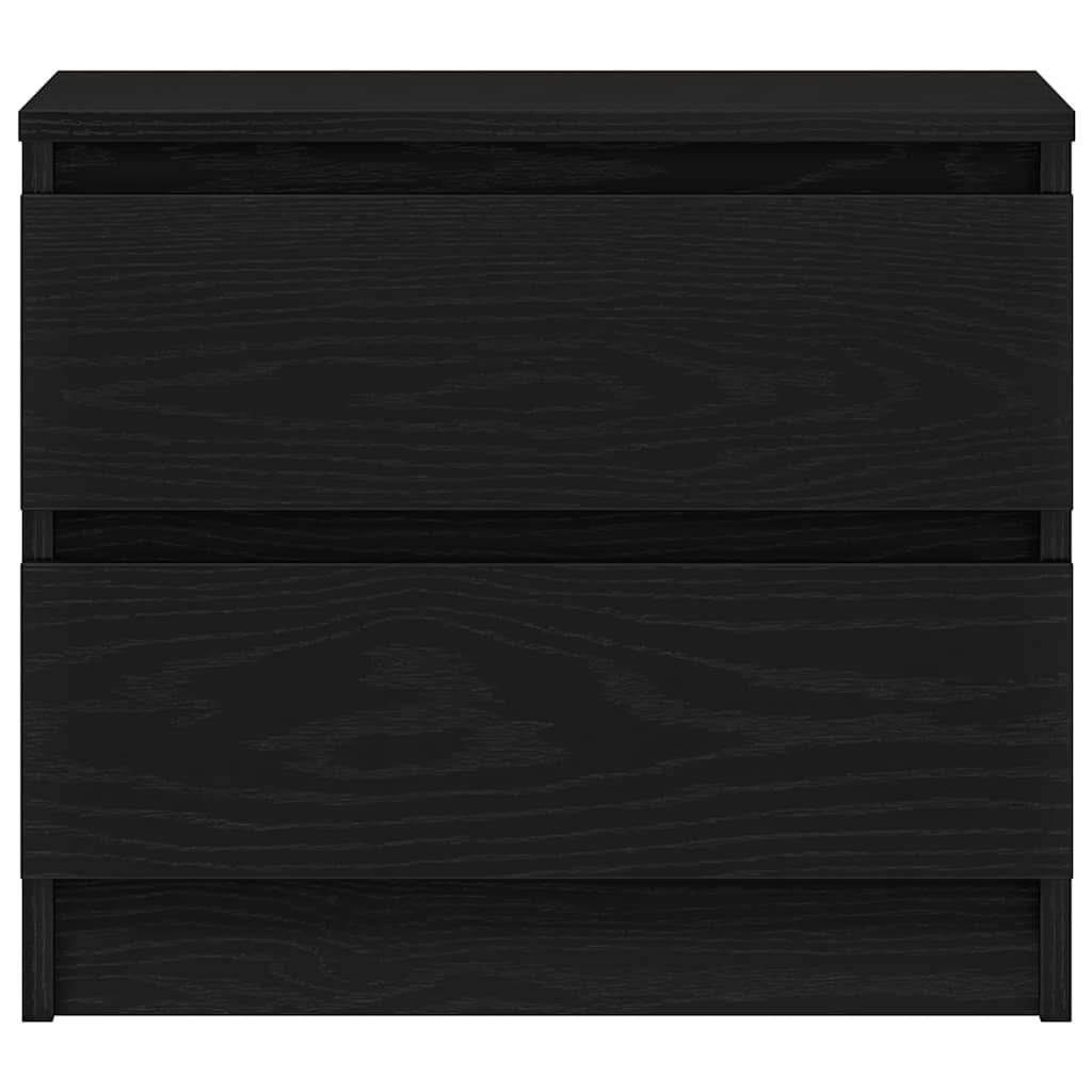 Natskab 2 pcs Sort eg 50 x 40 x 43,5 cm Konstrueret træ