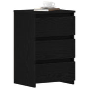 Natskab med skuffe Sort eg 40 x 35 x 62,5 cm Konstrueret træ