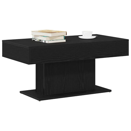 Sofabord Sort eg 96 x 50 x 45 cm Konstrueret træ