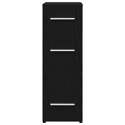 Apoteker Skab 20 x 45,5 x 60 cm Konstrueret træ Sort eg