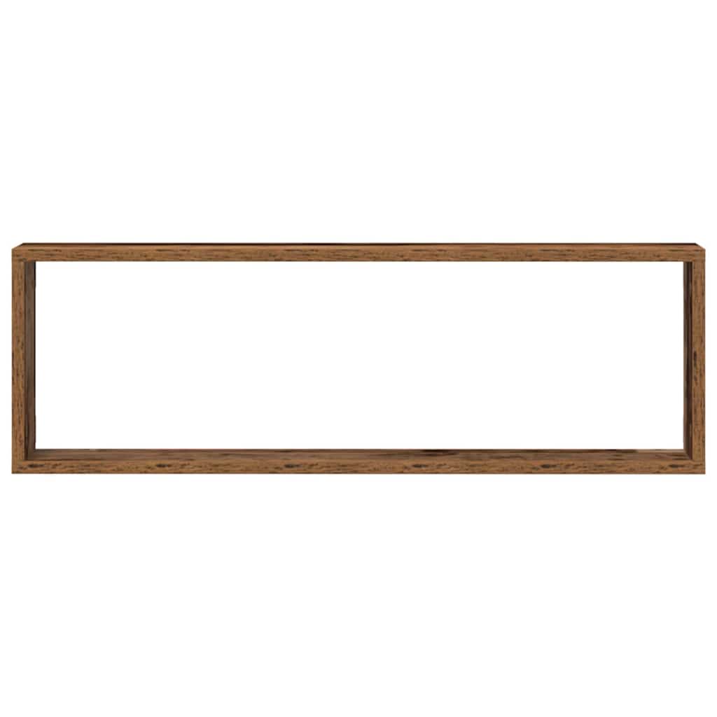 Væghylder 2 pcs Gammelt træ 80 x 15 x 26 cm Konstrueret træ