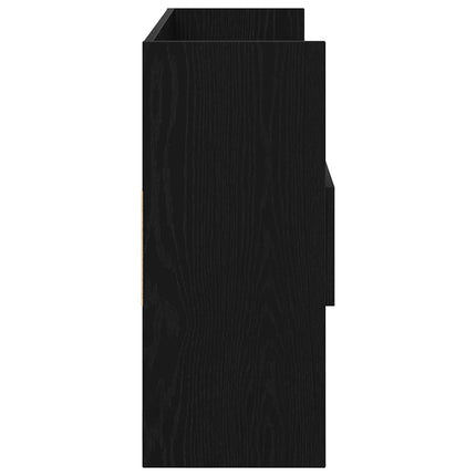 Sideboard med skuffe Sort eg 105 x 30 x 70 cm Konstrueret træ